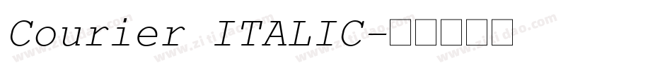 Courier ITALIC字体转换